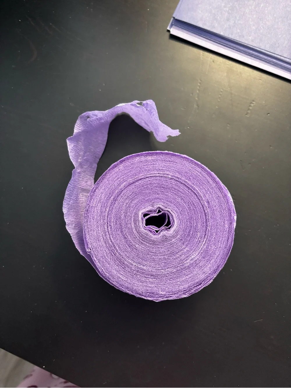 Purple Crepe Streamer Roll - Party Supplies